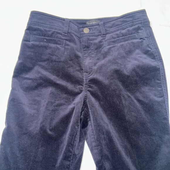 Talbots Navy Blue High Waist, Straight Leg Corduroy Pants size 2P NWT - Picture 5 of 13